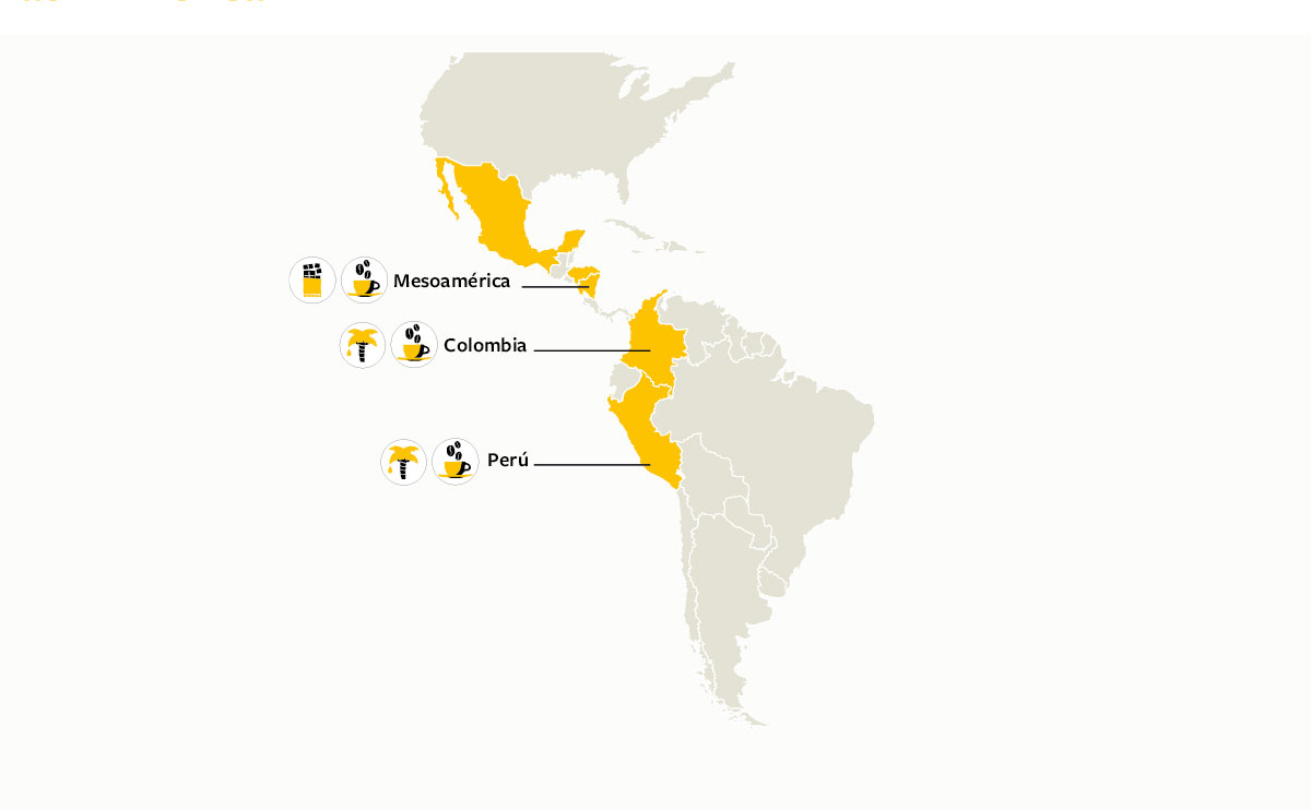 Mapa proyectos de Pathways to Prosperity en Latinoam&eacute;rica